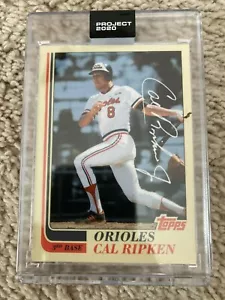 CAL RIPKEN JR. - OLDMANALAN Topps PROJECT 2020 Orioles W/Box & Bubble Mailer - Picture 1 of 2