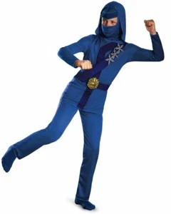 Child Martial Arts Shadow Ninjas Uprising Blue Thunder Ninja Classic Costume - Picture 1 of 1