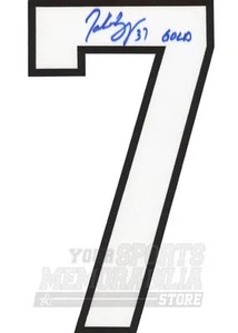 Patrice Bergeron Boston Bruins Signed Autographed #7 Canada Gold Olympic Number - Picture 1 of 2