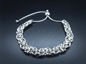 SCHMUCKJAGD SLIDER KÖNIGSARMBAND AUS 925/-SILBER RHODINIERT - Imagen 1 de 3