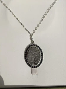 Seltene Dara Ettinger Drusen Druzy Halskette mit Original Präsentationsbox - Bild 1 von 6