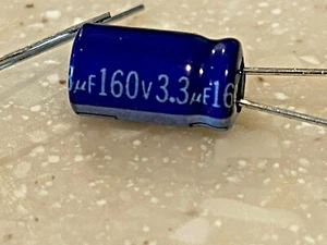 3.3uf 160v Panasonic electrolytic capacitor 3.3 uf 160 v SUW series 30pc - Picture 1 of 8
