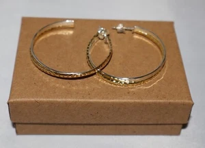 Silpada Sterling Silver & Brass Overlapping Hoop Post Earrings P3511 - Picture 1 of 4