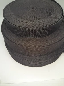 30 to 38mm Polypropylene Strap Webbing Black, Brown Strong Strapping Like Nylon - Picture 1 of 9