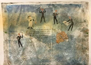 Large DuPont Nylon Advertising Banner 50’s Piece of DuPont History! 112” by 100“ - Picture 1 of 12