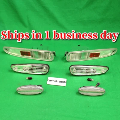 For RX-7 FD3S Bumper Fender Side Rear Reverse Crystal Clear Lens Kit Light Lamp - Image 1 of 4