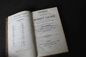 (171) Orphéon Répertoire musique vocale Wilhem 1844 Tome premier - Picture 1 of 15