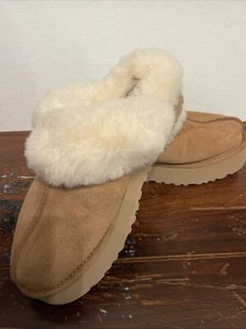 UGG Disquette SLIPPER 1122550 Chestnut Women Shoes NEW WITH BOX SIZE 10 - Picture 1 of 5