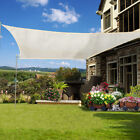 4X4M Outdoor Sun Shade Sail Patio Suncreen Awning Garden Sun Canopy 90% UV Block