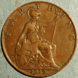 Great Britain Farthing 1912 George V KM# 808.1 - Picture 1 of 2