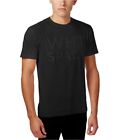 WHT SPACE Mens Solid Short Sleeve Graphic T-Shirt, Black, Medium