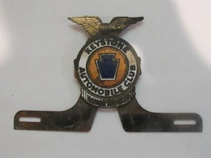 Vintage Metal Keystone Automobile Club Honor Member License Plate Topper Rare - Picture 1 of 5