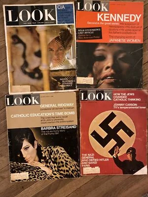 VINTAGE LOOK MAGAZINES FROM 1966, 1964 & 1965Nazi General-Kennedy Lot Of 4 - Image 1 of 4