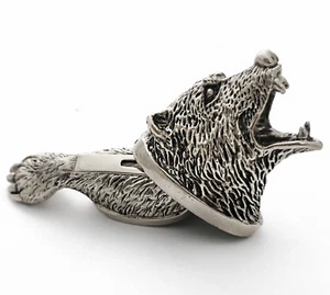 CooB Silver GRIZZLY BEAR Messerknauf Fingerschutz für Custom Messerherstellung - Bild 1 von 9