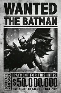 Batman Origins - Gaming Poster / Print (wanted - Batman Flying) (Größe: 24 x 36") - Bild 1 von 1