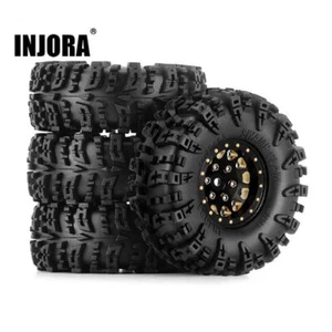 Ruedas de latón INJORA 1,3" 70*27 mm con neumáticos de garra de pantano para oruga de radiocontrol de 1/18 1/24 - Imagen 1 de 10