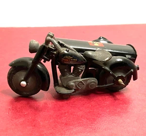 TEKNO Denmark 1950 HARLEY DAVIDSON MOTORCYCLE black with SIDECAR Delivery #764 - Picture 1 of 9