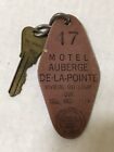 Vintage Motel Auberge De La Pointe Room Key Fob   Riviere Du Loop Quebec Canada