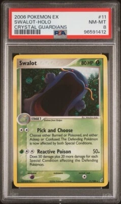 2006 Pokemon EX Crystal Guardians # 11 Swalot Holo PSA 8 NM-MINT Trusted Seller! - Image 1 of 2