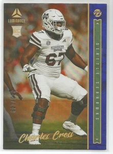 2022 Panini Luminance Football Charles Cross Rookie #145 Blue Parallel 015/149 - Picture 1 of 2