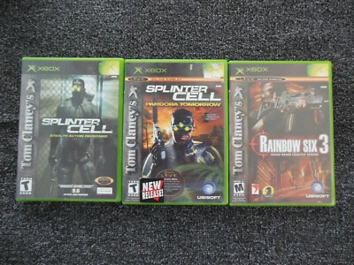 Conjunto de 3 videogames Tom Clancy XBox - Imagem 1 de 4