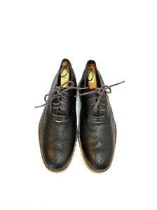 Cole Haan ZeroGrand Wingtip Brown Leather Brogue Shoes Men Size 11 M C25273 - Picture 1 of 13