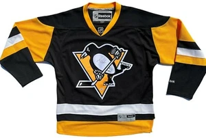 MARIO LEMIEUX & SIDNEY CROSBY SIGNED PITTSBURGH PENGUINS HOCKEY JERSEY JSA - Picture 1 of 6