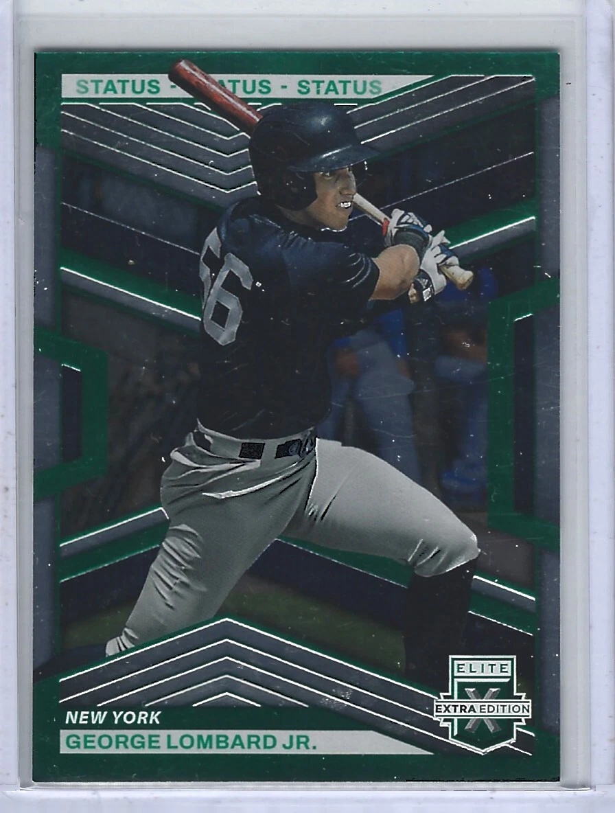 2023 GEORGE LOMBARD JR. PANINI ELITE EXTRA EDITION RC GREEN STATUS PARALLEL /499