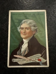 1911 T68 Heroes of History Tabakpfanne Griff Schrott Thomas Jefferson - Bild 1 von 6