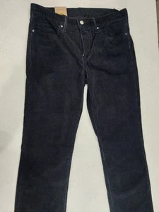 Jeans Levi's donna 314 modellante dritto velluto a coste taglia 32x30 pantaloni vita media NUOVI - Foto 1 di 12