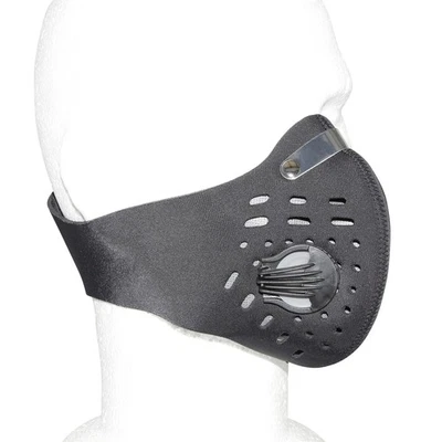 Masque anti-pollution-poussieres newton neoprene-lycra noir (norme ffp2) (vendu  - Photo 1/4