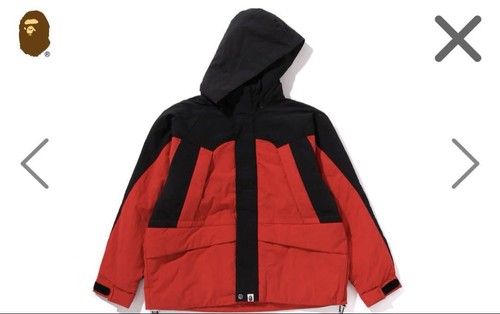 A BATHING APE (BAPE) Giacca nylon Bape UOMO JP taglia M usata in ottime condizioni nera leggera