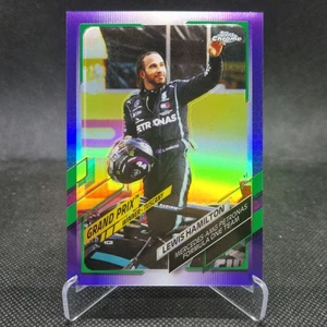 2021 Topps Chrome Formula 1 F1 - Lewis Hamilton Mercedes-AMG #146 Purple & Green - Bild 1 von 2