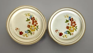 Pair of Mid-Century Ceramic Plates, Sweet Flower Collection 305 - Japan, 10.3/4" - Picture 1 of 8