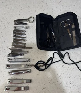 Vintage Nail Clippers, Tweezers, Toenail Clippers Basset Trim Gem Revlon & More - Picture 1 of 24