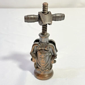 Vintage Fattoria Picedo Vini Pregiati Relief Bronze Corkscrew made in Italy - Picture 1 of 6