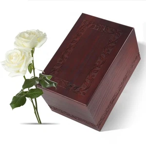 Wooden Urns for Human Ashes Adult Male Female, Up to 250 Cubic inches,Wood Cr... - Picture 1 of 8