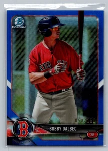 2018 Bowman Chrome Prospects #BCP242 Bobby Dalbec /150 Blue Refractor - Picture 1 of 2