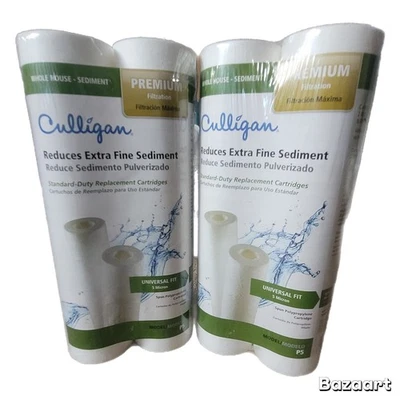 4 Culligan P5 Sediment Water Filter Replacement Cartridges 8000 Gallons Sealed - Image 1 of 3
