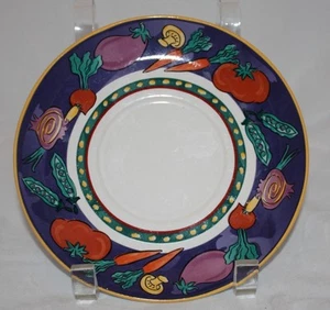 Plato de platillo Disney de Fine China of China borde vegetal - Imagen 1 de 3