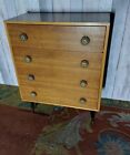 1960's chest of drawers teak veneer retro bedroom sitting room cabinet vintage 