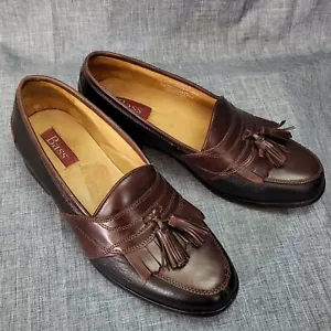 G. H. Bass Halbschuhe Arnes Braun Leder Kiltie Quaste M024072 Herren 8M - Bild 1 von 11