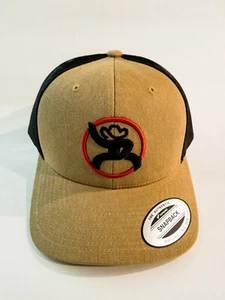 Hooey ROUGHY "STRAP" - TAN/BLACK 4029T-TNBK Snapback Trucker OSFA - Picture 1 of 3