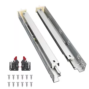 Probrico Undermount Drawer Slides Concealed Drawer Full Extension Soft Close - Picture 1 of 8