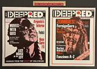 DEEP RED Premiere Issues NO. 1 & NO. 2 Splatter Film Magazines ‘87 & ‘88 FantaCo