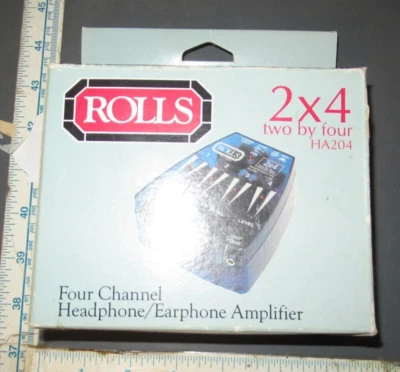 ROLLS HA204 2x4 4-Channel Battery Stereo Headphone/Earphone Amplifier - Image 1 of 2