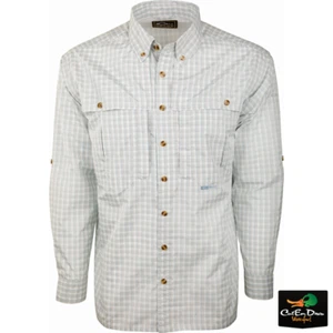 NEW DRAKE WATERFOWL FEATHERLITE PLAID WINGSHOOTER'S SHIRT L/S - Picture 1 of 7