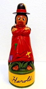 Hand Painted Alberta's Molds Ceramic Indian Harold Decanter 12.5” (chip on hat) - Picture 1 of 11