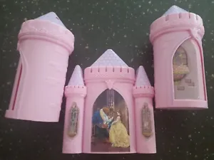 Disney Princess Tower & castle Decopac Cake Topper Pink 6" H 3" W Set  - Picture 1 of 7