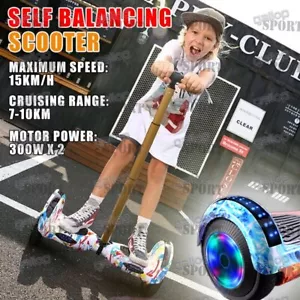 7" Hoverboard Scooter Self Balancing Electric Skateboard Hover Board Free Handle - Picture 1 of 23
